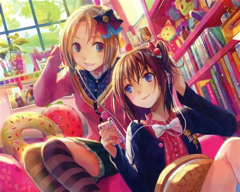 44 Wallpapers Bff Cute Anime Best Friends