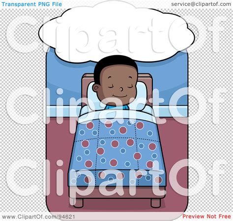 Royalty Free Rf Clipart Illustration Of A Little Black Boy Dreaming
