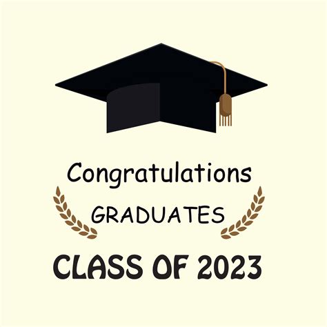 Class Of 2023 Black And Gold Badge Design Template Congratulations