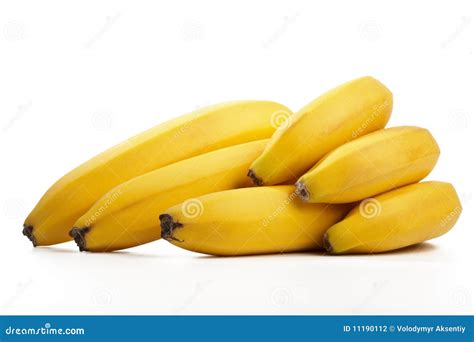Cluster Of Fresh Bananas Isolated Stock Photo Image Of Natural Fresh