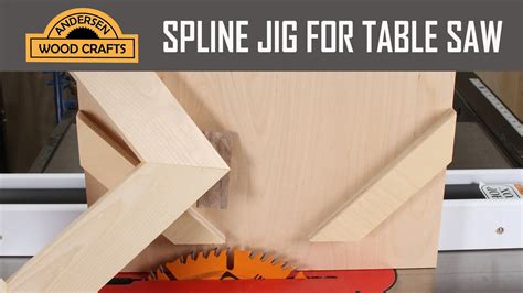 Spline Jig For The Table Saw Youtube