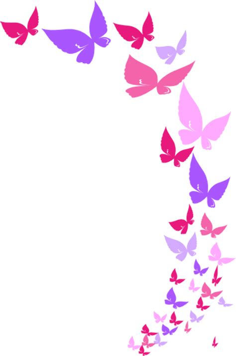 Download High Quality Butterflies Clipart Border Transparent Png Images