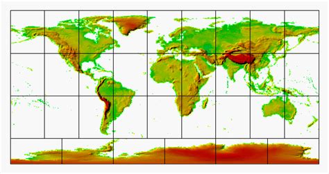 Height Map Of The World Large World Map