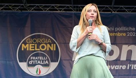 Giorgia Meloni Far Right Leader Poised To Run Italy