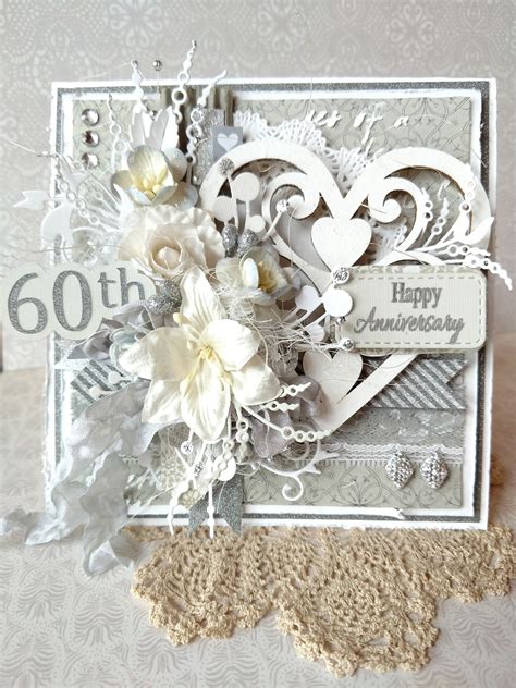 60th Anniversary Card Wedding Anniversary Cards 60