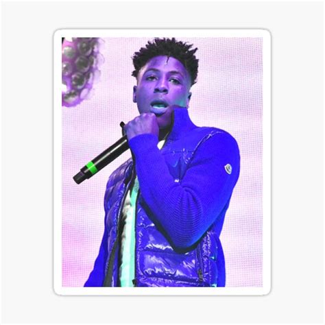 Nba Youngboy Style Blue Sticker For Sale By Richworkers Redbubble