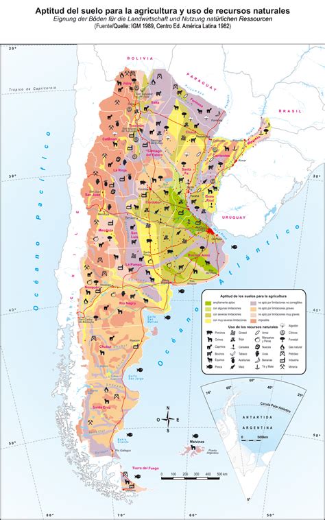 Soil Aptitude For Agricultural Uses And Natural Resources In Argentina