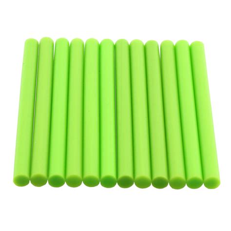 Bright Green Hot Glue Sticks Mini Size 4 12 Pack Surebonder