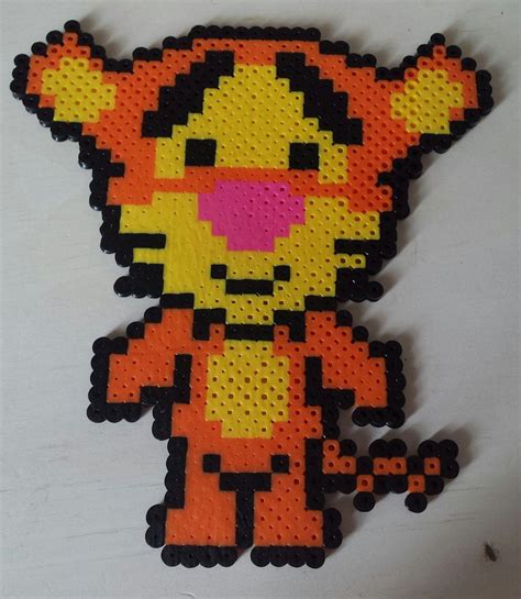 Tigger By Scarlett Ibis Perler Bead Templates Diy Perler Beads