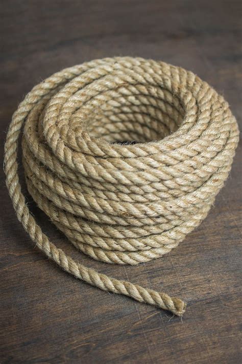 Natural Jute Rope 12 Inch Thick X 50 Feet Rope Crafts Barrel Train