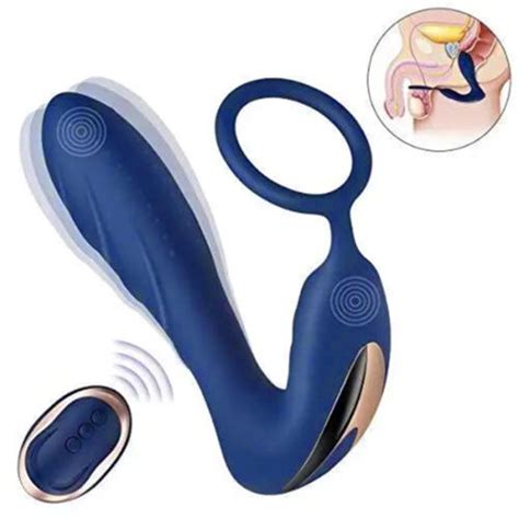New Powerful Shock Prostate Massager Dual Motor Male Waterproof Remote