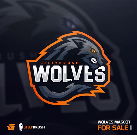 Wolves Mascot For Sale Gabe On Behance Desain Logo Desain
