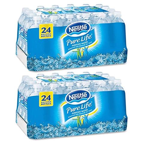 Nestle Pure Life Purified Water 169 Oz Bottles 2 Cases 24 Bottles