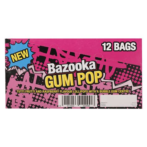 Bazooka Gum Pop 140 Gr Pack Of 12 Wholesale Tradeling