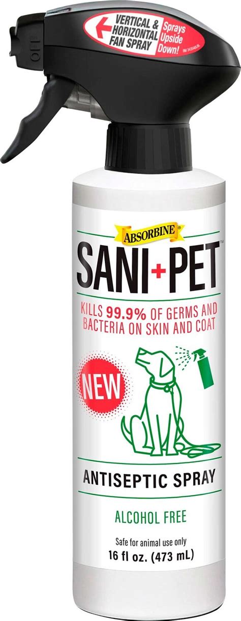 Absorbine Sanipet Antiseptic Spray For Dogs 16 Oz Bottle