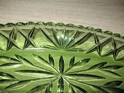 Hazel Atlas Glass Co Prescut Avocado Green Celery Relish Etsy