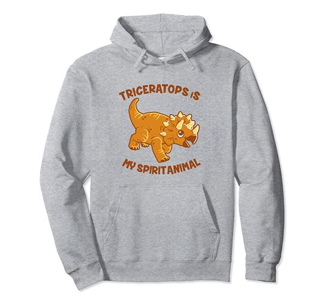 Triceratops Is My Spirit Animal Hoodie Jurassic Pullover 4lvs 4loveshirt