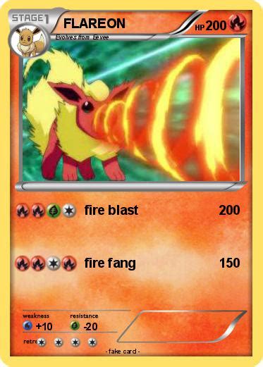 Pokémon Flareon 392 392 Fire Blast My Pokemon Card