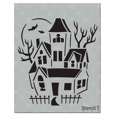 Stencil1 Haunted House Stencil S101hw5 The Home Depot