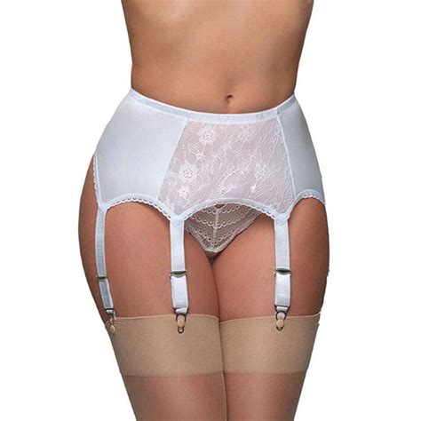 Sexy Vintage High Waist Lace Garter Belt Female Sexy Underwear Garters