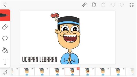 Cara Membuat Animasi Dalang Pelo Ucapan Lebaran Tutorial Flipaclip