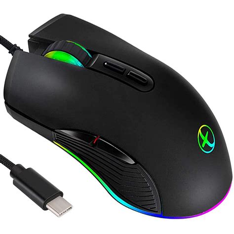 Buy Iulonee Mouse Type C Wired Usb C Mice Rgb Gaming Mouse Type C
