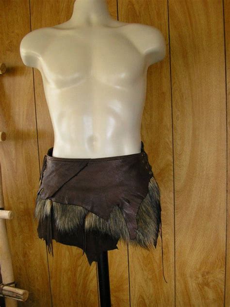 Large Barbarian Leather Loincloth Unisex Made To Order Faux Etsy