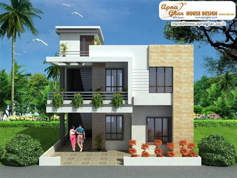 Modern Duplex House Design Like Jhmrad 60850