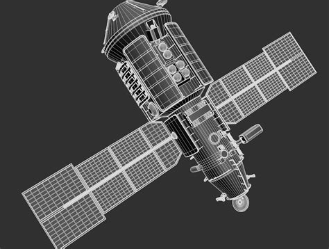 Mir Space Station 3d Model Cgtrader