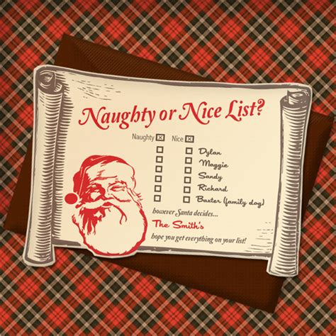 Christmas Invitation Templates With Naughty Or Nice List Download And Print