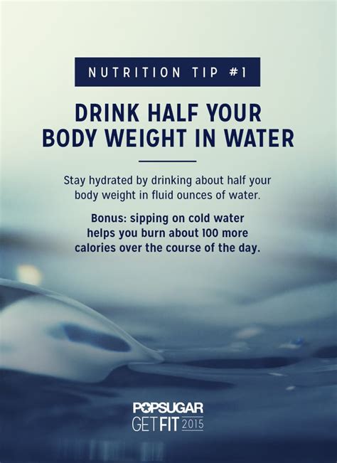 How Much Water Do I Need To Drink Popsugar Fitness