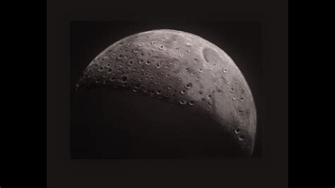 Dessiner La Lune Réaliste Pastel Sec Sur Feuille Noir Speed Drawing