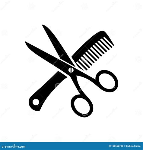 Scissors Clippers Barber Logo Peluquería Logotipo Barbería Imagen