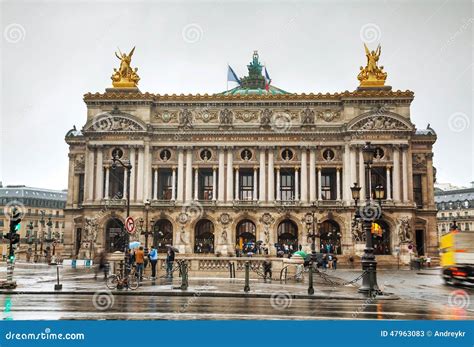 The Palais Garnier National Opera House In Paris France Editorial