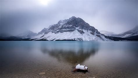 Snow Mountains Reflection On Lake Landscape Wallpaper Hd Nature 4k