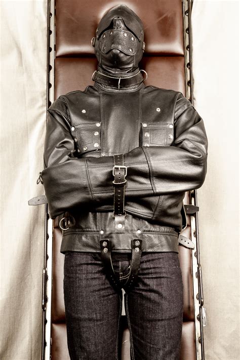 Leather Straight Jacket And Hood — Kink On Set