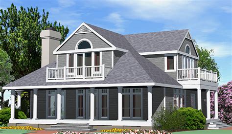 Shingle Cottage Balcony Option 2780 Sf Southern Cottages