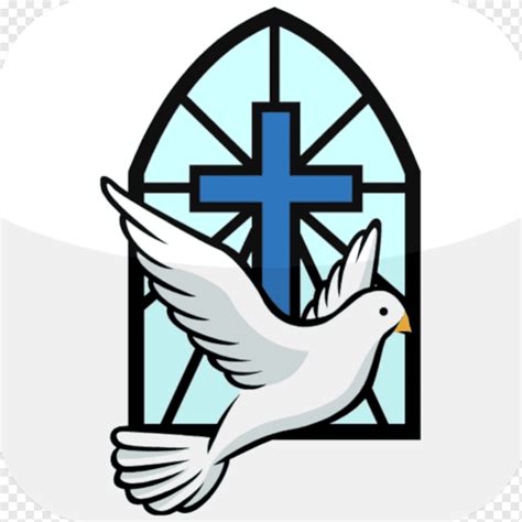 White Dove Illustration Confirmation In The Catholic Church Symbol