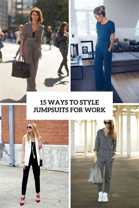 15 ways to style jumpsuits for work styleoholic