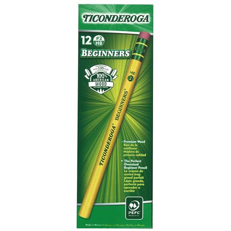 4 Packs 3 Packs 12 Ct 144 Total Ticonderoga® Beginners Primary Size No 2 Pencils With