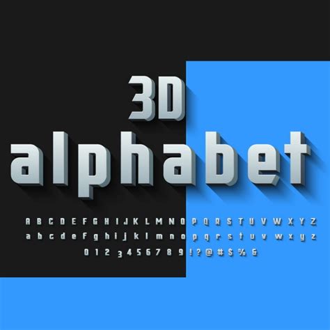 3d Alphabet Vector At Collection Of 3d Alphabet
