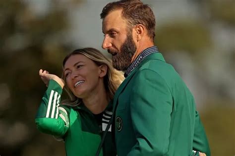 Dustin Johnsons Fiancee Paulina Gretzky Dons Green Jacket And In Tears