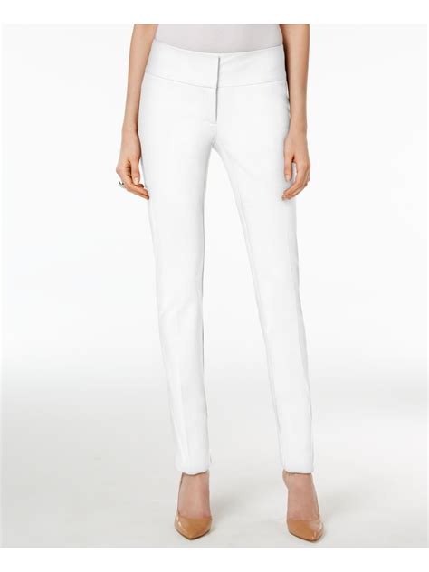Alfani Womens White Pants Size 8 Ebay