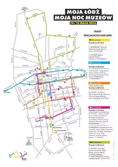 Noc Muze W W Odzi Specjalne Autobusy I Tramwaje Mpk Mapa