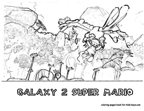 transmissionpress: Wii Super Mario Galaxy 2 Coloring Pages
