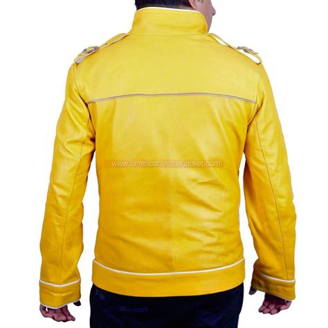 Maybe you would like to learn more about one of these? Freddie Mercury Yellow Jacket | Real Leather