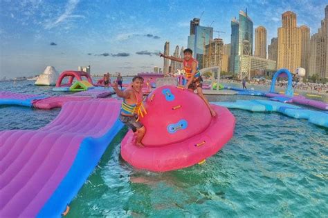 inflatable water park dubbed world s largest in uae