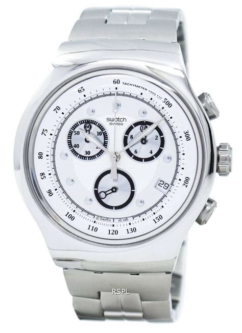 The swatch product line was developed as a response to the quartz crisis of the 1970s and 1980s. Swatch Irony Wealthy Star Chronograph Tachymeter Quartz ...