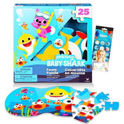 Buy 25 Piece Baby Shark Foam Floor Puzzle Bundle Colorful Foam Puzzle