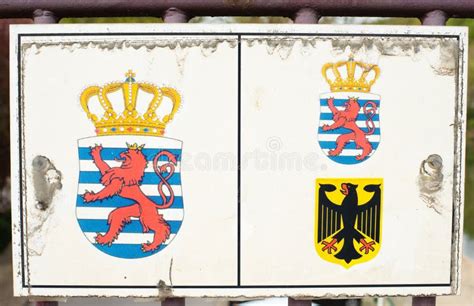 Coat Of Arms Of Luxembourg Original Flag Of The Sovereign Grand Duchy